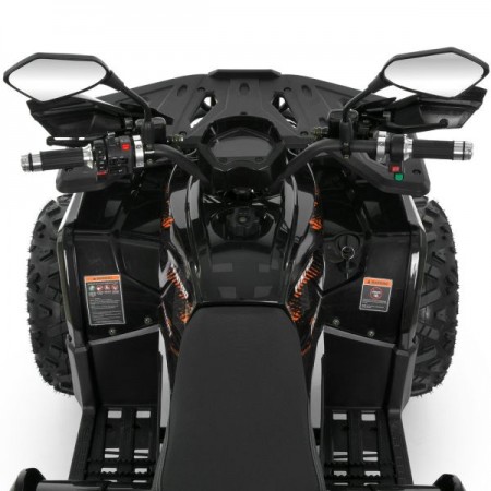 Квадроцикл HB-FFN1450-2-7(MP3) (1шт) мотор 1450W бесщеточный, 5аккум 12V/20AH, свет, до 50км/ч, до 82кг, черно-оранжевый
