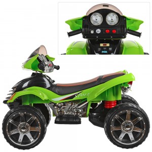 Детский квадроцикл Bambi M 3101 EBLR-5 MP3, зеленый