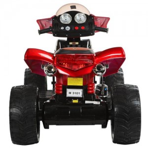 Детский квадроцикл Bambi M 3101 EBLRS-3 MP3, черно-красный