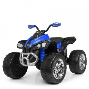 Детский электро квадроцикл Bambi M 4200 EBLR-4, черно-синий