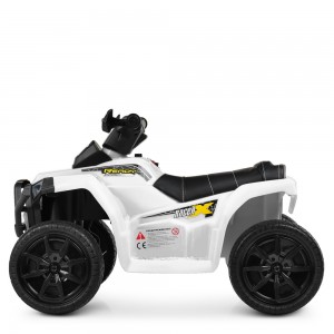 Дитячий електро квадроцикл Bambi M 4207 EL-1, білий