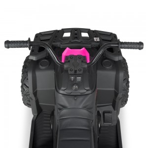 Детский электро квадроцикл Bambi M 4624 EBLR-2-8 (24V), черно-розовый