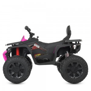 Дитячий електро квадроцикл Bambi M 4624 EBLR-2-8 (24V), чорно-рожевий