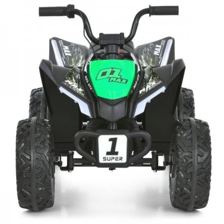 Квадроцикл M 6283EL-5 2*35W,1*12V7-9AH, муз, світло, шкір.сидіння, BLUETOOTH, MP3, USB, EVA, зелений Квадроцикл M 6283EL-5 2*35W,1*12V7-9AH, муз, світло, шкір.сидіння, BLUETOOTH, MP3, USB, EVA, зелений