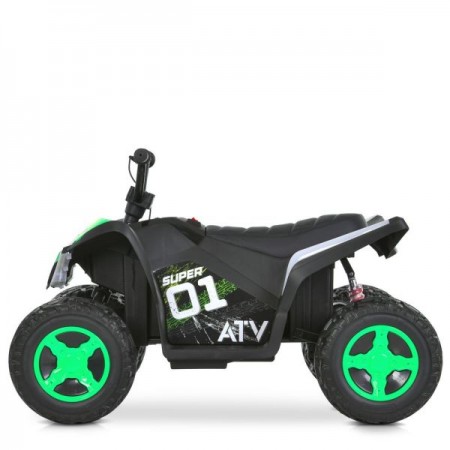 Квадроцикл M 6283EL-5 2*35W,1*12V7-9AH, муз, світло, шкір.сидіння, BLUETOOTH, MP3, USB, EVA, зелений Квадроцикл M 6283EL-5 2*35W,1*12V7-9AH, муз, світло, шкір.сидіння, BLUETOOTH, MP3, USB, EVA, зелений