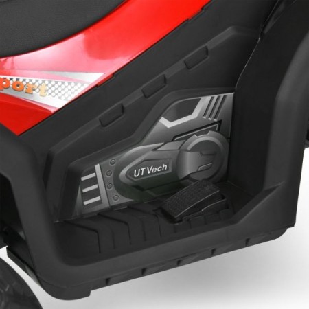 Квадроцикл M 6294EL-3 2мотори45W, 1акум12V9AH, EVA, MP3, USB, TF, BLUETOOTH, шкіра, музика, світло, червоний