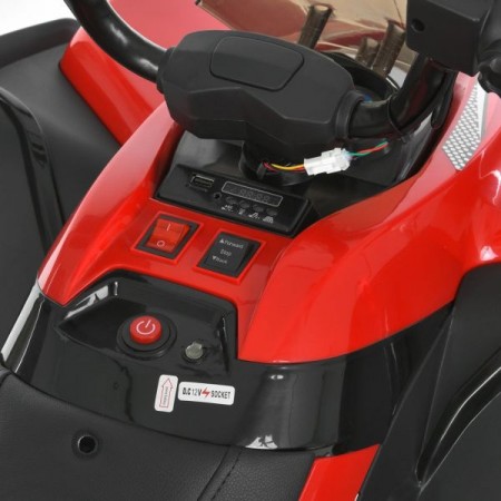 Квадроцикл M 6294EL-3 2мотори45W, 1акум12V9AH, EVA, MP3, USB, TF, BLUETOOTH, шкіра, музика, світло, червоний