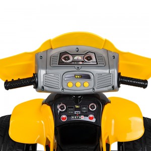 Дитячий електро квадроцикл Bambi ZP5118 E-6, жовтий