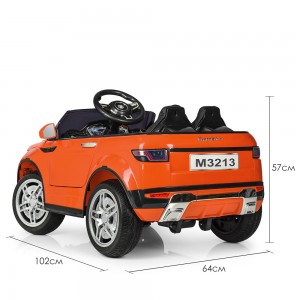 Детский электромобиль Джип Bambi M 3213 EBLR-7 Land Rover, оранжевый