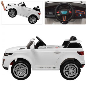 Дитячий електромобіль Джип Bambi M 3580 EBLR-1-1 Land Rover, білий
