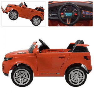 Дитячий електромобіль Джип Bambi M 3580 EBLR-7-1 Land Rover, помаранчевий