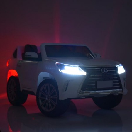 Дитячий електромобіль Джип M 3906EBLR-1, 4 мотори по 35W, EVA, шкіра, USB, білий Дитячий електромобіль Джип M 3906EBLR-1, 4 мотори по 35W, EVA, шкіра, USB, білий