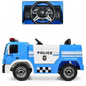 Детский электромобиль Bambi M 4076 EBLR-4 Полицейская машина, синий