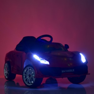 Дитячий електромобіль Bambi M 4700 EBLRS-4 Ferrari, синій