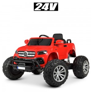Дитячий електромобіль Джип Bambi M 4786 EBLR-3 (24V) Mercedes (Monster Truck), червоний
