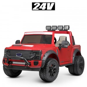 Детский электромобиль Джип Bambi M 4790 EBLR-3 (24V) Ford Ranger, двухместный, красный