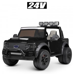 Дитячий електромобіль Джип Bambi M 4790 EBLRS-2 (24V) Ford Ranger, двомісний, чорний