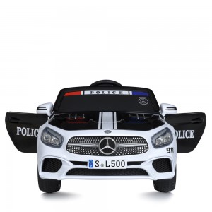Дитячий електромобіль Bambi M 4866 EBLR-1-2 Police Mercedes SL500, білий