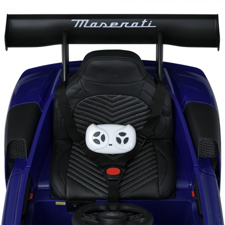 Детский электромобиль Maserati MC20 GT2 Bambi M 5105EBLR-4 синий, 4 мотора по 25W, EVA, кожа, MP3, Bluetooth