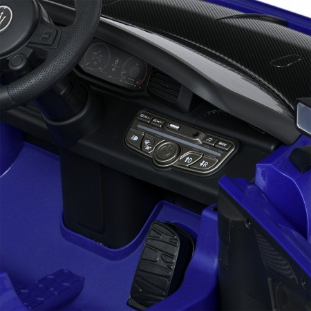 Детский электромобиль Maserati MC20 GT2 Bambi M 5105EBLR-4 синий, 4 мотора по 25W, EVA, кожа, MP3, Bluetooth