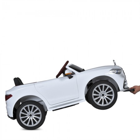 Машина M 6020EBLR-1 на радиоуправлении, 1акум12V10AH, 4*35W, MP3, USB, TF, BLUETOOTH, APP, EVA, шкіра, музыка, свет, білий