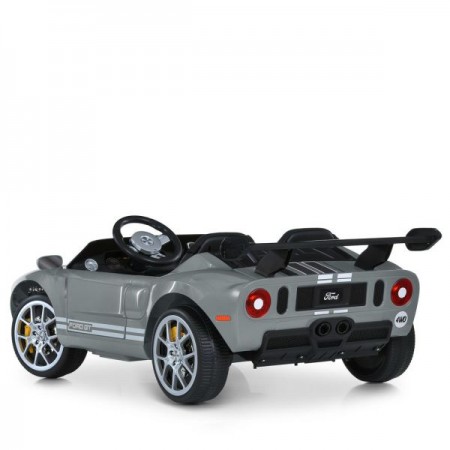 Детский электромобиль Ford GT M 6107EBLR-11 серый, 4 мотора по 90W, Bluetooth, кожа Детский электромобиль Ford GT M 6107EBLR-11 серый, 4 мотора по 90W, Bluetooth, кожа