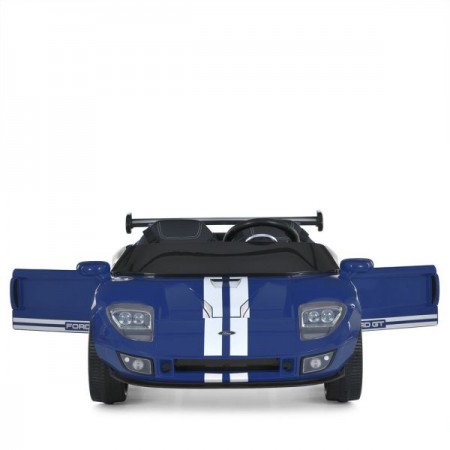 Детский электромобиль Ford GT M 6107EBLR-4 синий, 4 мотора по 90W, Bluetooth, кожа Детский электромобиль Ford GT M 6107EBLR-4 синий, 4 мотора по 90W, Bluetooth, кожа
