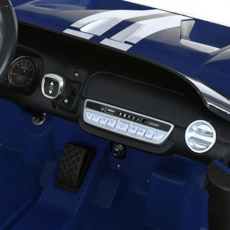 Детский электромобиль Ford GT M 6107EBLR-4 синий, 4 мотора по 90W, Bluetooth, кожа Детский электромобиль Ford GT M 6107EBLR-4 синий, 4 мотора по 90W, Bluetooth, кожа