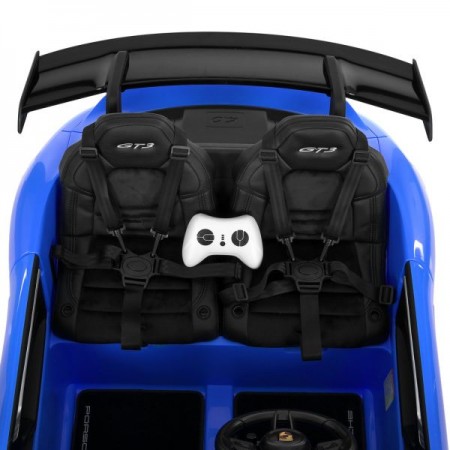 Детский электромобиль Porsche 911 GT3 RS M 6111EBLR-4 двухместный, 2 мотора по 320W, EVA, кожа, Bluetooth, MP3, синий Детский электромобиль Porsche 911 GT3 RS M 6111EBLR-4 двухместный, 2 мотора по 320W, EVA, кожа, Bluetooth, MP3, синий
