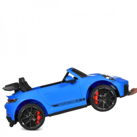 Детский электромобиль Porsche 911 GT3 RS M 6111EBLR-4 двухместный, 2 мотора по 320W, EVA, кожа, Bluetooth, MP3, синий Детский электромобиль Porsche 911 GT3 RS M 6111EBLR-4 двухместный, 2 мотора по 320W, EVA, кожа, Bluetooth, MP3, синий