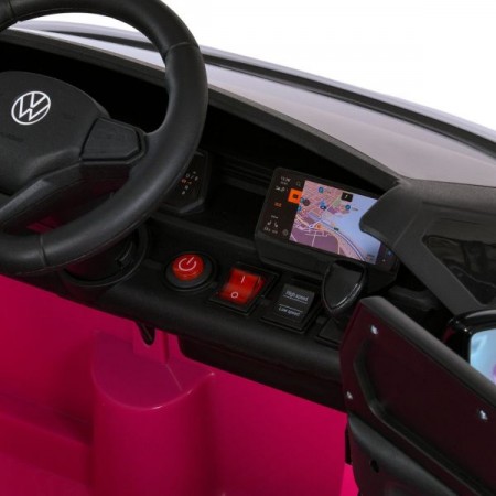 Дитячий електромобіль Volkswagen ID Buzz M 6281EBLR-8, 2 мотори по 35W, EVA, екошкіра, Bluetooth, MP3, USB, рожевий Дитячий електромобіль Volkswagen ID Buzz M 6281EBLR-8, 2 мотори по 35W, EVA, екошкіра, Bluetooth, MP3, USB, рожевий