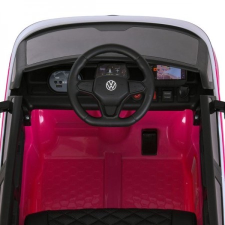 Дитячий електромобіль Volkswagen ID Buzz M 6281EBLR-8, 2 мотори по 35W, EVA, екошкіра, Bluetooth, MP3, USB, рожевий Дитячий електромобіль Volkswagen ID Buzz M 6281EBLR-8, 2 мотори по 35W, EVA, екошкіра, Bluetooth, MP3, USB, рожевий