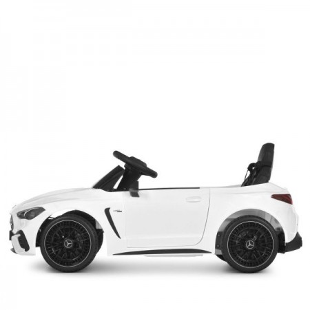 Детский электромобиль Mercedes-AMG CLE 53 Cabriolet M 6292EBLR-1, 4 мотора по 25W, EVA, кожа, MP3, USB, Bluetooth, белый