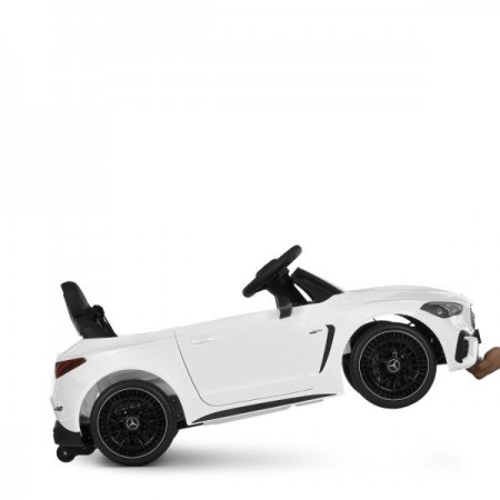 Детский электромобиль Mercedes-AMG CLE 53 Cabriolet M 6292EBLR-1, 4 мотора по 25W, EVA, кожа, MP3, USB, Bluetooth, белый
