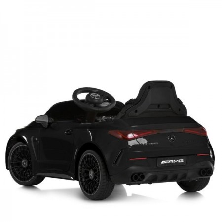 Дитячий електромобіль Mercedes-AMG CLE 53 Cabriolet M 6292EBLR-2, 4 мотори по 25W, EVA, шкіра, Bluetooth, чорний Дитячий електромобіль Mercedes-AMG CLE 53 Cabriolet M 6292EBLR-2, 4 мотори по 25W, EVA, шкіра, Bluetooth, чорний