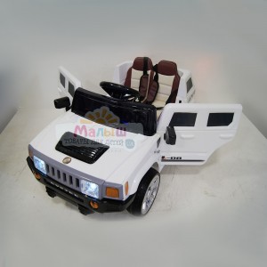 Дитячий електромобіль Джип Bambi M 3403 EBLR-1 Hummer, білий
