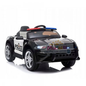 Дитячий електромобіль Bambi M 3632 EBLR-2-1 Ford Mustang Поліція, чорний