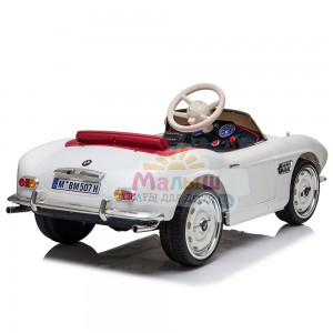 Детский электромобиль Bambi M 4169 EBLR-1 Ретро BMW, белый
