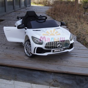 Дитячий електромобіль Bambi M 4181-1 EBLR-1 Mercedes AMG GT, білий