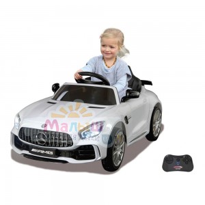Детский электромобиль Bambi M 4181-1 EBLR-1 Mercedes AMG GT, белый
