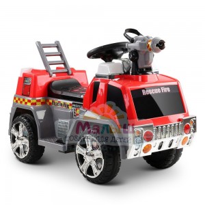 Дитячий електромобіль Bambi ZPV119 AR-3 Пожежна машина, червоний