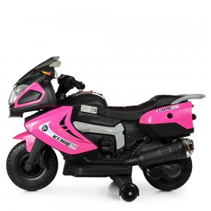 Детский мотоцикл Bambi M 3625 EL-8 BMW, розовый