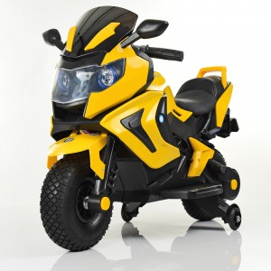 Детский мотоцикл Bambi M 3681 AL-6 BMW, черно-желтый