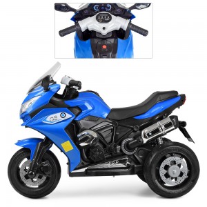 Детский мотоцикл Bambi M 3688-1 EL-4 BMW, синий