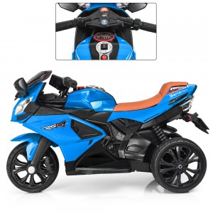 Детский мотоцикл Bambi M 3912 EL-4 BMW, синий