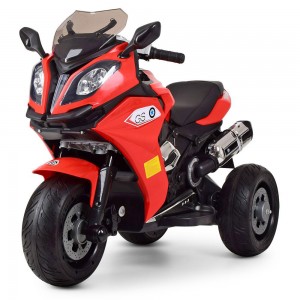 Детский мотоцикл Bambi M 3913-1 EL-3 BMW, красный