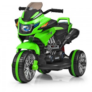 Дитячий мотоцикл Bambi M 3928 L-5, чорно-зелений