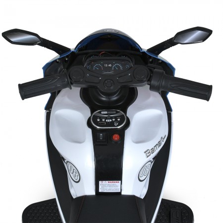 Мотоцикл M 4053EL-4 2мотор25W, 2акум6V5AH, MP3, USB, TF, EVA, руч.газа, музыка, свет, синій Мотоцикл M 4053EL-4 2мотор25W, 2акум6V5AH, MP3, USB, TF, EVA, руч.газа, музыка, свет, синій