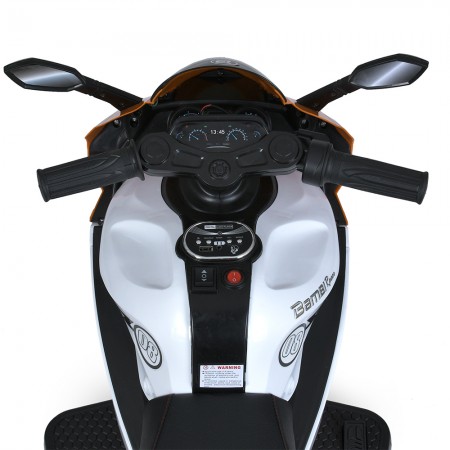 Мотоцикл M 4053EL-7 2мотор25W, 2акум6V5AH, MP3, USB, TF, EVA, руч.газа, музыка, свет, помаранчевий