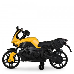 Дитячий мотоцикл Bambi M 4080 EL-6 BMW, жовтий